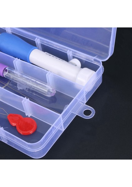 20X Nakış Dikiş Yumruk Iğne Seti Nakış Kalemi Plastik Kutu ile Nakış Geçiricileri Dıy Dikiş, 3 Boyutları (Yurt Dışından)