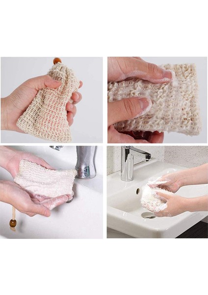 Duş Banyo Sisal Sabun Torbası Doğal Sisal Sabun Torbası Peeling Sabun Tasarrufu Kese Tutucu 80 Adet (Yurt Dışından) fırsatları