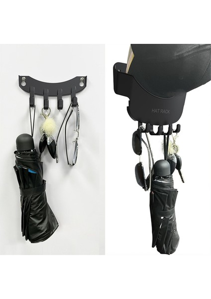 Duvar Için 2 Paket Şapka Askısı, Beyzbol Şapkaları Için Şapka Düzenleyici, Kancalı Beyzbol Şapkaları Için 2'si 1 Arada Şapka Rafları (Yurt Dışından)