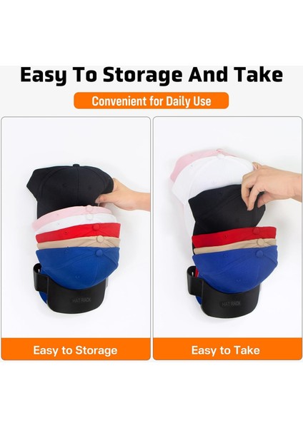 Duvar Için 2 Paket Şapka Askısı, Beyzbol Şapkaları Için Şapka Düzenleyici, Kancalı Beyzbol Şapkaları Için 2'si 1 Arada Şapka Rafları (Yurt Dışından) fırsatları