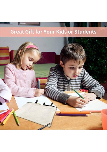 108 Adet Kanvas Fermuarlı Çanta Kalem Kutusu Kozmetik Çantası Boş Çanta Dıy Zanaat Çantası Kozmetik Çantası Kozmetik Çantası Dıy Zanaat Okul (Yurt Dışından) indirimleri