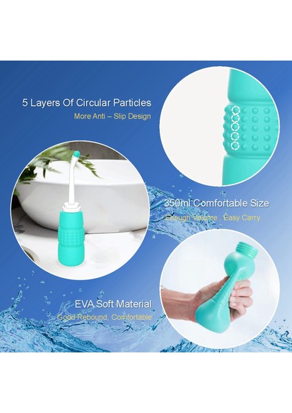 5x Yükseltilmiş 350 ml Taşınabilir Seyahat El Bide Püskürtücü Kişisel Temizleyici Hijyen Şişesi Sprey Yıkama Aracı Hamile Için (Yurt Dışından) fırsatları