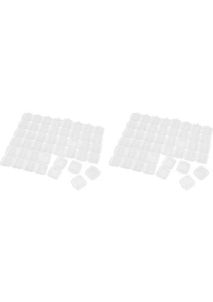 48 Adet Küçük Şeffaf Plastik Boncuk Saklama Kapları Kutusu Küçük Eşyaların Saklanması Için Menteşeli Kapaklı El Sanatları Donanım (Yurt Dışından) fiyatları