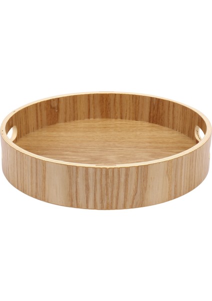 3x Yuvarlak Servis Bambu Ahşap Tepsi Yemek Tepsileri Çay Barı Kahvaltı Gıda Konteyner Kolu Depolama Tepsisi 1 (Yurt Dışından) modelleri
