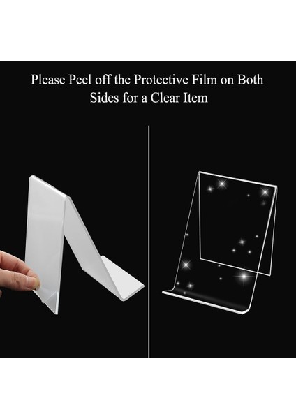 12 Paket Akrilik Kitap Standı, Şeffaf Kitap Ekran Şövale, Çizgi Roman Albümleri Görüntülemek Için Akrilik Kitap Standı Tutucu (Yurt Dışından) fırsatları