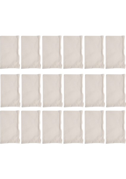 120 Adet Tuval Kalem Çantası Fermuarlı Makyaj Çantaları Boş Zanaat Dıy Çanta Çok Amaçlı Tuvalet Sabit Saklama Torbaları (Bej) (Yurt Dışından) modelleri