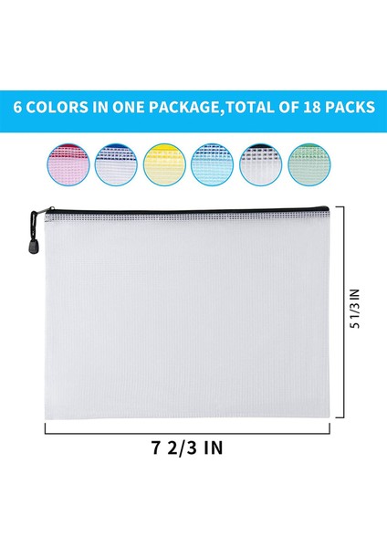 120 Adet B6 Örgü Fermuarlı Kese, Okul Ofis Malzemeleri Için Su Geçirmez Zip Çanta, Bulmacalar ve Oyunlar Depolama Düzenleme (Yurt Dışından) fiyatları