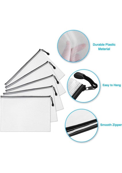 120 Adet B6 Örgü Fermuarlı Kese, Okul Ofis Malzemeleri Için Su Geçirmez Zip Çanta, Bulmacalar ve Oyunlar Depolama Düzenleme (Yurt Dışından) modelleri