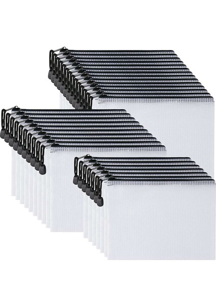 120 Adet B6 Örgü Fermuarlı Kese, Okul Ofis Malzemeleri Için Su Geçirmez Zip Çanta, Bulmacalar ve Oyunlar Depolama Düzenleme (Yurt Dışından) indirimleri