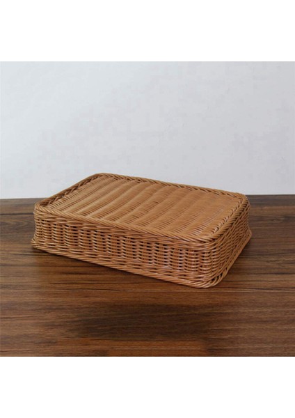 2x Rattan Çatal Bıçak Takımı Sepeti Çatal Sepeti Depolama Çatal Çubuk Sepeti Rattan Masaüstü Çekmece (Yurt Dışından) fırsatları