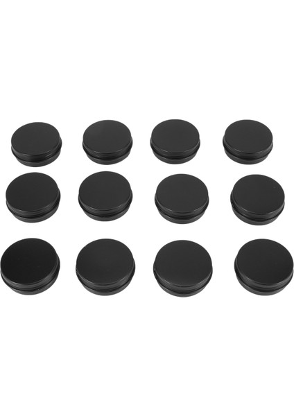 36 Adet 1 Oz Teneke Kavanoz Yuvarlak Vidalı Kapaklı Konteynerler Boş Metal Saklama Kutuları Organize Kozmetik Küçük Takı Süsler (Yurt Dışından)
