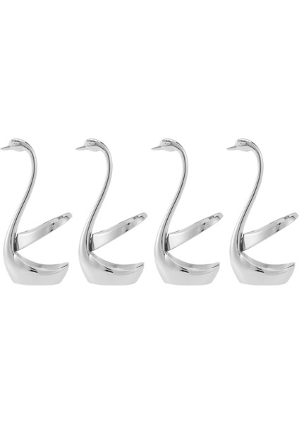 4x Çatal ve Kaşık Tutucu, Sofra Seti Mutfak Aletleri Kuğu Tutucu Çatal Bıçak Tutucu, Sevgililer Günü/düğün Için En Iyi Hediye (Yurt Dışından)