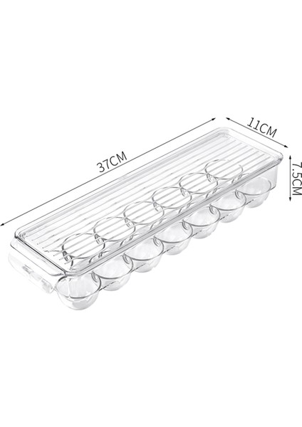 Şeffaf Plastik Yumurtalık - 14 Yumurta Tepsisi Tutucu - Kapaklı Ücretsiz Buzdolabı Düzenleyici, Buzdolabı Saklama Kabı (Yurt Dışından) modelleri