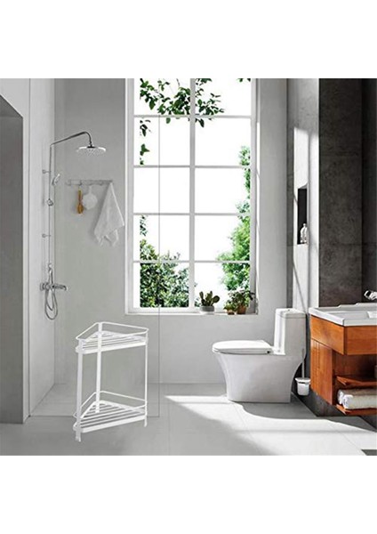 Banyo Depolama Rafı Çok Fonksiyonlu Modern Minimalist Ev Mutfak Depolama Tutucu Baharat Banyo Odası Malzemeleri, Beyaz (Yurt Dışından) indirimleri