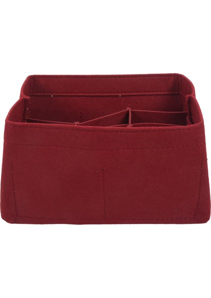 2x Kadın Keçe Kumaş Iç Çanta Insert Çantaya Uygun Çok Cepler Kozmetik Çantaları Depolama ve Kişisel Eşyalar (Yurt Dışından)