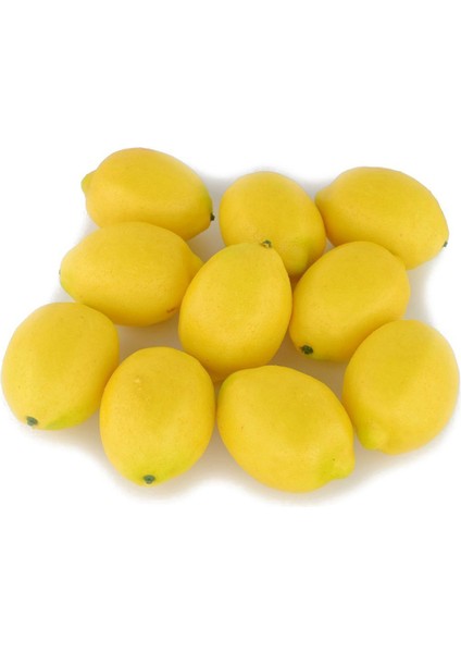 Sahte Meyve Ev Ev Mutfak Parti Dekorasyon Yapay Gerçekçi Simülasyon Sarı Limon 20 Adet Set (Yurt Dışından) modelleri