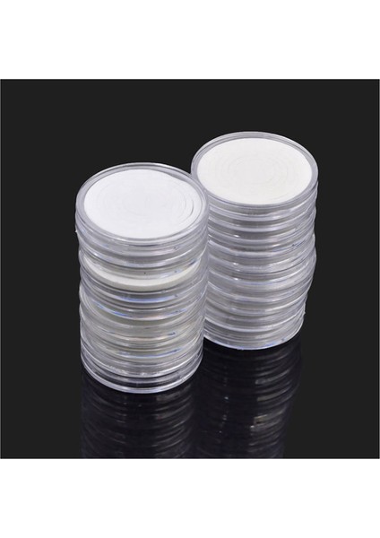 180 Adet 46MM Para Kutuları Kapsül Tutucu Uygulamalı Şeffaf Plastik Yuvarlak Saklama Kutusu (Yurt Dışından) modelleri