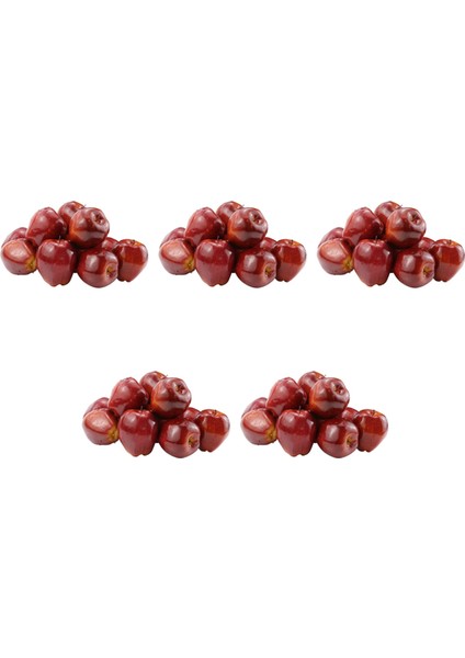 60 Adet Sahte Meyve Elma Yapay Elmalar Gerçekçi Simülasyon Kırmızı Elmalar Ev Ev Dekor Natürmort Için Mutfak Dekoru (Yurt Dışından)