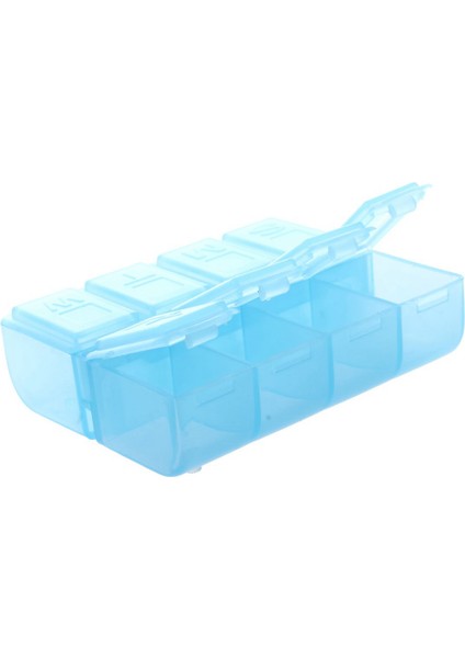 2x Plastik Dikdörtgen 8 Bölmeli 7 Gün Ilaç Hap Kutusu Mavi (Yurt Dışından) modelleri