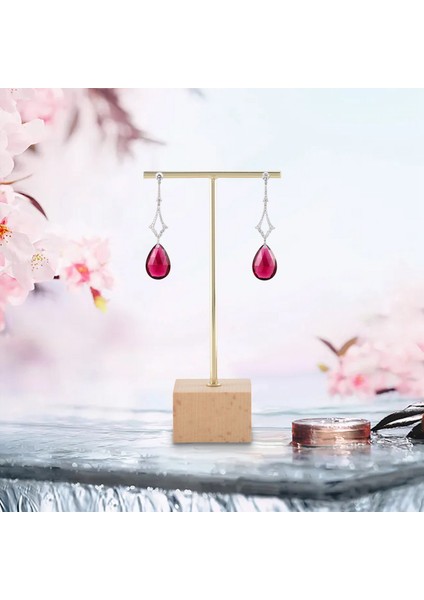 3 Parça Moda T-Bar Takı Vitrin Standı Tutucu Küpe Asılı Organizatör Takı Seti (Yurt Dışından)