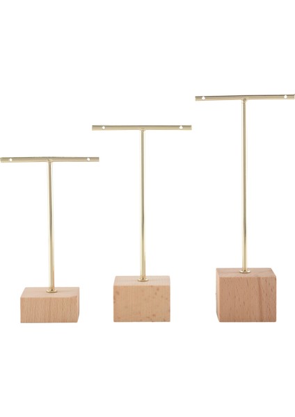 3 Parça Moda T-Bar Takı Vitrin Standı Tutucu Küpe Asılı Organizatör Takı Seti (Yurt Dışından) fiyatları