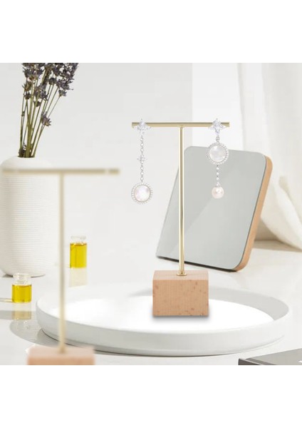 3 Parça Moda T-Bar Takı Vitrin Standı Tutucu Küpe Asılı Organizatör Takı Seti (Yurt Dışından) fırsatları