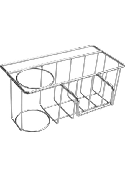 Mutfak Için Süngerlik, 3'ü 1 Arada Lavabo Caddy, Fırça, Bulaşık Havlusu, Sünger Lavabo Düzenleyici Sıvı Damlalıklı Raf (Yurt Dışından)