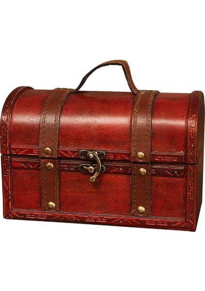 2 Adet Vintage Ahşap Saklama Kutusu ve Iki Parçalı Takım Elbise Çocuklar Için Takı ve Diğer Organizatör Yaratıcı Altın Para Saklama Kutusu (Yurt Dışından)