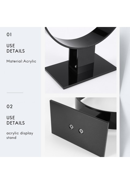 Akrilik Kafa Bandı Tutucu, Saç Aksesuarları, Kafa Bandı Teşhir Standı, Takı Tutucu Siyah (Yurt Dışından) indirimleri