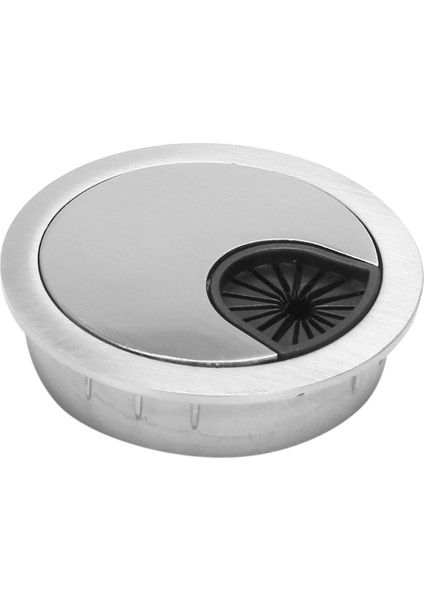 Pc Bilgisayar Paslanmaz Çelik 50 mm Çap Masa Rondelası Kablo Deliği Kapağı (Yurt Dışından)