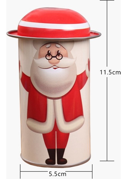 6 Adet Noel Şeker Kutusu Noel Süslemeleri Depolama Demir Kutu Şeker Kutuları Çocuk Hediye Kovası Noel Şekeri Hediye Organizatör Şeker Kavanozu (Yurt Dışından)