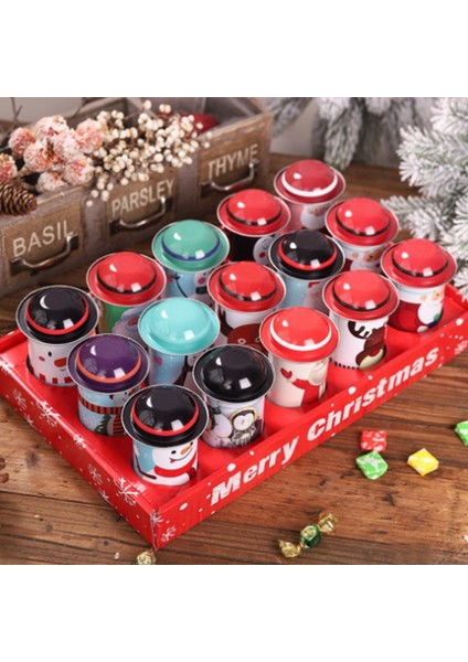 6 Adet Noel Şeker Kutusu Noel Süslemeleri Depolama Demir Kutu Şeker Kutuları Çocuk Hediye Kovası Noel Şekeri Hediye Organizatör Şeker Kavanozu (Yurt Dışından) modelleri