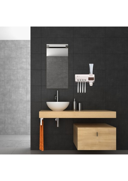 Uv Sterilizatör Diş Fırçası Tutucu, Tuvalet Için Otomatik Diş Macunu Sıkacağı Dispenseri, Banyo Aksesuarları, Beyaz (Yurt Dışından) indirimleri