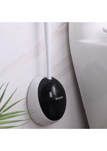 Ecoco Tuvalet Fırçası ve Tutucu Seti Silikon Kıllar Boşaltılabilir Lavabo Fırçası Ev Banyo Duvara Monte Temizleme Araçları A (Yurt Dışından) fiyatları