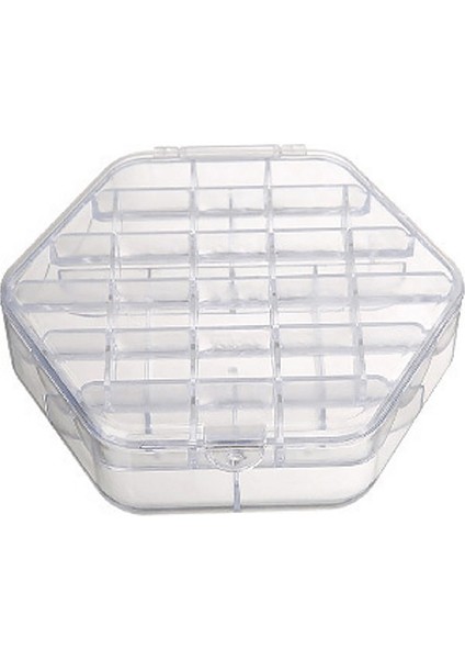 Çift Katmanlı Yüksek Kapasiteli Takı Organizatör Yüzük Kolye Küpe Kadınlar Için Makyaj Tutucu Kılıfları Mücevher Kutusu-Şeffaf (Yurt Dışından)