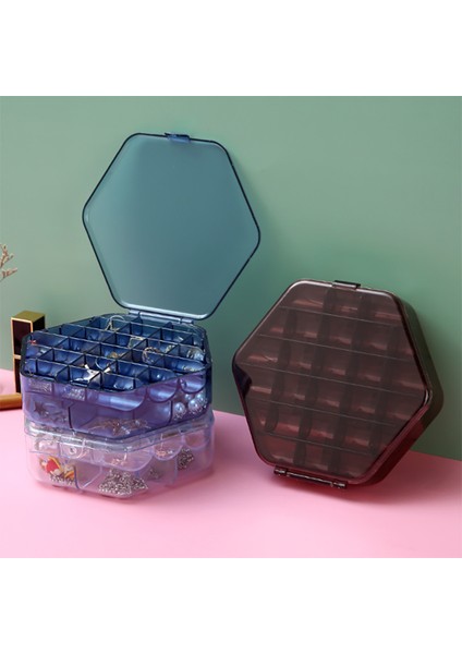 Çift Katmanlı Yüksek Kapasiteli Takı Organizatör Yüzük Kolye Küpe Kadınlar Için Makyaj Tutucu Kılıfları Mücevher Kutusu-Şeffaf (Yurt Dışından) fırsatları