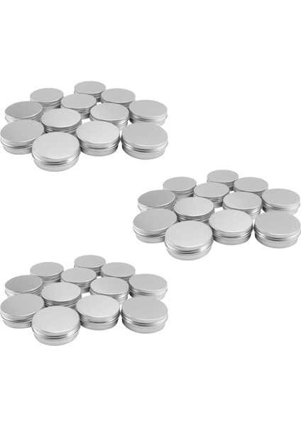 36 x 50ML Alüminyum Makyaj Kapları 50ML Kapasiteli Boş Küçük Kozmetik/mum/baharat Saksıları Teneke Kavanoz (Yurt Dışından)