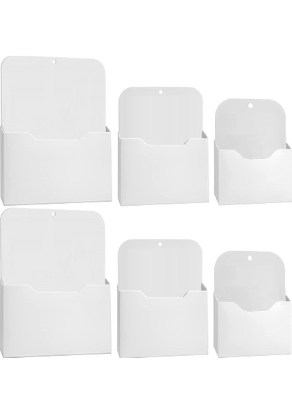 6 Paket Manyetik Dosya Tutucu Mektup Boyutu Manyetik Kağıt Tutucu Dergi Posta Duvar Dosya Tutucu Depolama Cebi (S/m/l) (Yurt Dışından) fiyatları