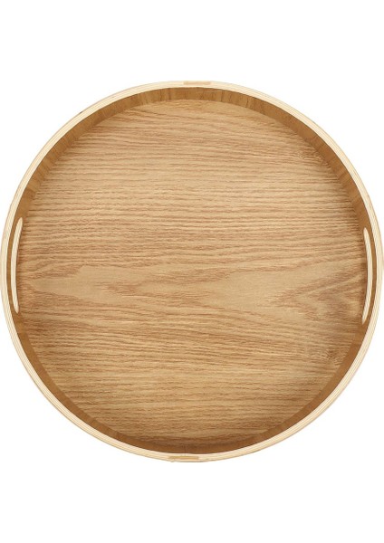 2x Yuvarlak Servis Bambu Ahşap Tepsi Yemek Tepsileri Çay Barı Kahvaltı Gıda Konteyner Kolu Depolama Tepsisi 2 (Yurt Dışından) modelleri