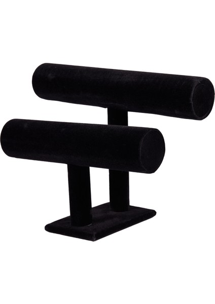 3x 2 Katlı Bileklik Bileklik Ekran Tutucu T-Bar Standı Siyah (Yurt Dışından) modelleri