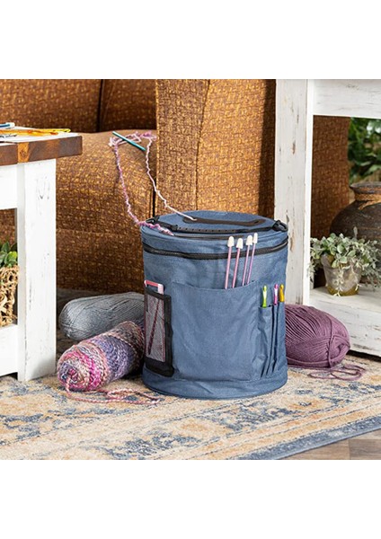 Örgü Çantaları Iplik Saklama Çantası Iplik Topu Craft Tote Cepli Tığ Bavul Tığ Aksesuarları (Yurt Dışından) modelleri