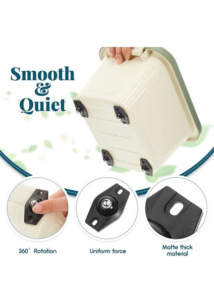 Parça Kendinden Yapışkanlı Küçük Tekerlekler Mini Döner Tekerlekler 360 Derece Dönebilen Yapışkan Kasnak, Bilyalı Rulmanlar (Siyah) (Yurt Dışından) indirimleri