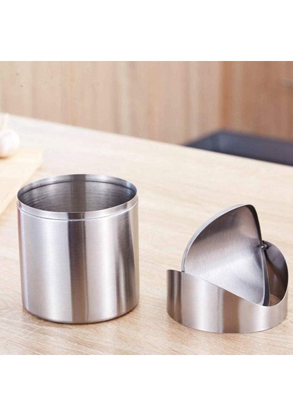 2x Mini Çöp Tenekesi Masa Için Kapaklı Masaüstü Çöp Tenekesi Küçük Minik Tezgah Çöp Kutusu Kutusu Ofis Banyo Mutfak Için (Yurt Dışından)