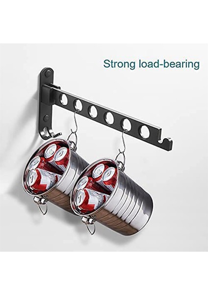 Katlanabilir Portmanto Kancaları, Duvar Portmanto Duvar Kancaları Balkon Banyo Çamaşır Odası Için Katlanır Kancalar (Siyah, 2 Parça) (Yurt Dışından) indirimleri