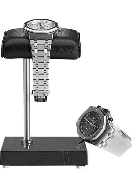 2x Siyah Mermer Taban Saat Standı Gümüş Renk Metal Çubuk Kemer Izle Ekran Sahne Bilezik Standı Takı Yerleştirme Standı (Yurt Dışından) fiyatları