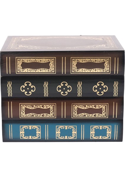 2x Yanlış Kitap Kutusu Vintage Depolama Sahne Kitap Takı Depolama Ambalaj Çalışma Kitabı Süsler Ahşap (Yurt Dışından) modelleri