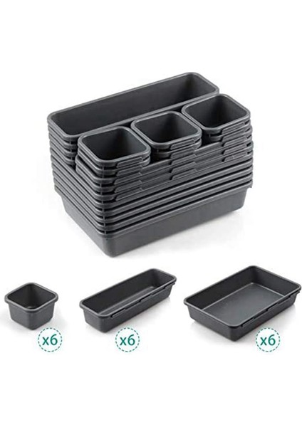 36 Paket Kilitli Çekmece Organizatör Tepsi, Çok Amaçlı Masa Çekmece Tepsi Organizatör Mutfak Banyo Yatak Odası Için (Yurt Dışından) fiyatları