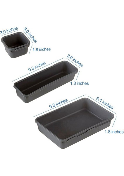 36 Paket Kilitli Çekmece Organizatör Tepsi, Çok Amaçlı Masa Çekmece Tepsi Organizatör Mutfak Banyo Yatak Odası Için (Yurt Dışından) modelleri