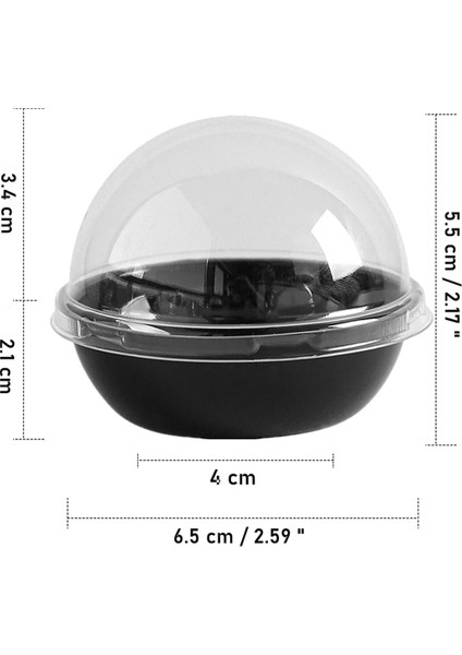 200 Paket Şeffaf Plastik Mini Kek Kabı, Mini Muffin Macaron Için Kubbe Kapaklı Bireysel Ambalaj Ikram Kutuları (Yurt Dışından) modelleri