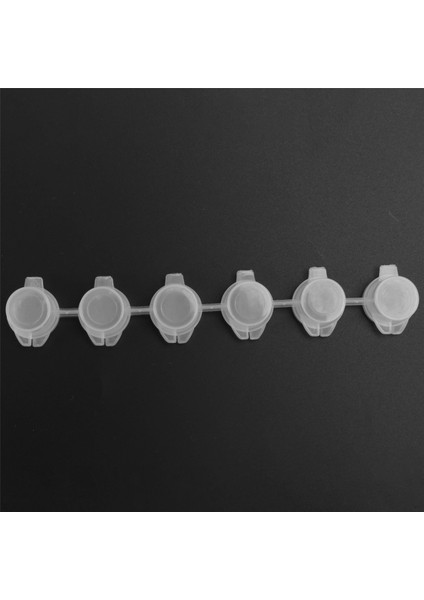1200 Adet Boş Boya Potu, 200 Şeritler Akrilik Mini Boya Kabı Şeritler Sanat Için Kapaklı Depolama 3 ml (Yurt Dışından)